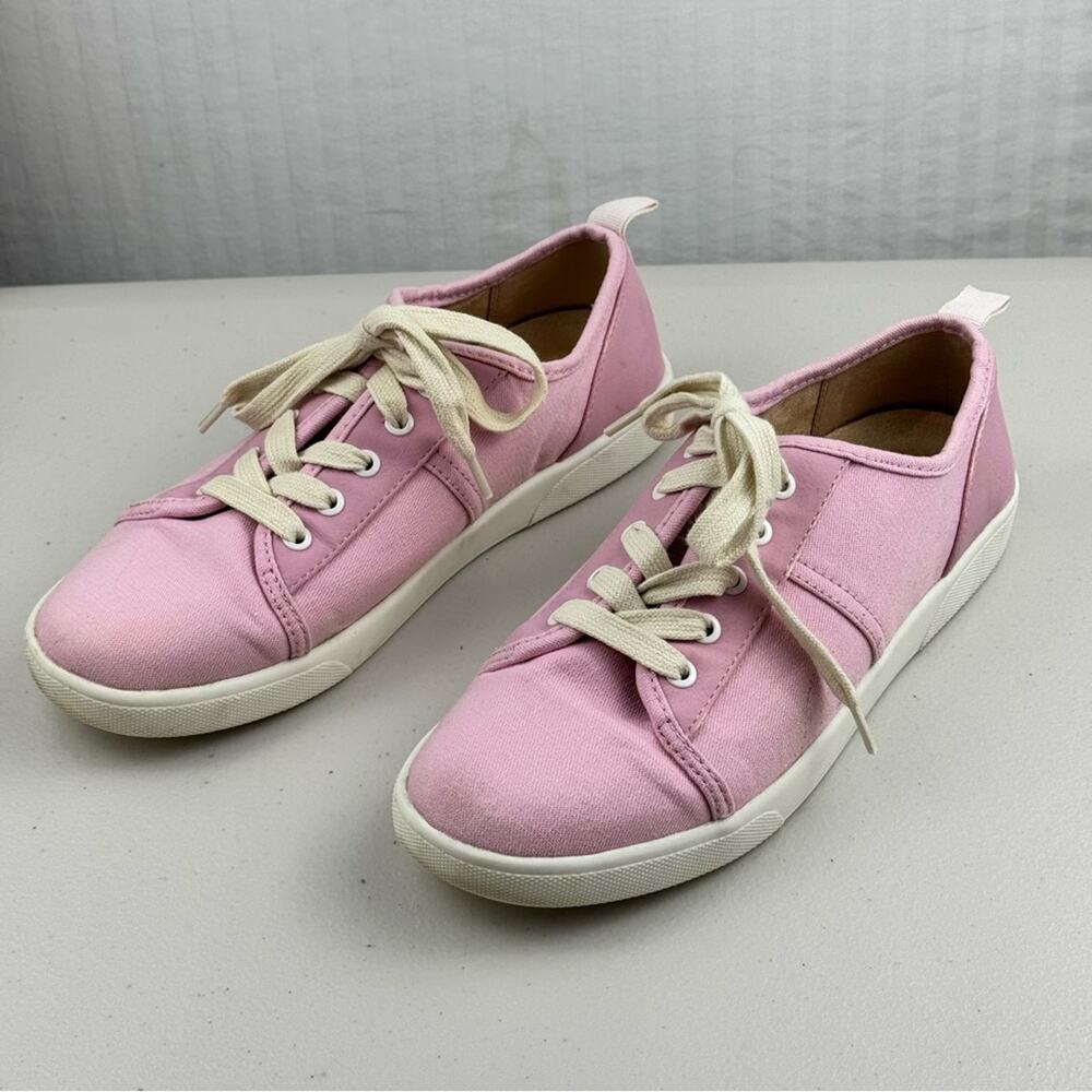 Vionic Pisces Canvas Shoe Bubblegum Pink Casual Sneakers Women’s Size 6 EUR 37
